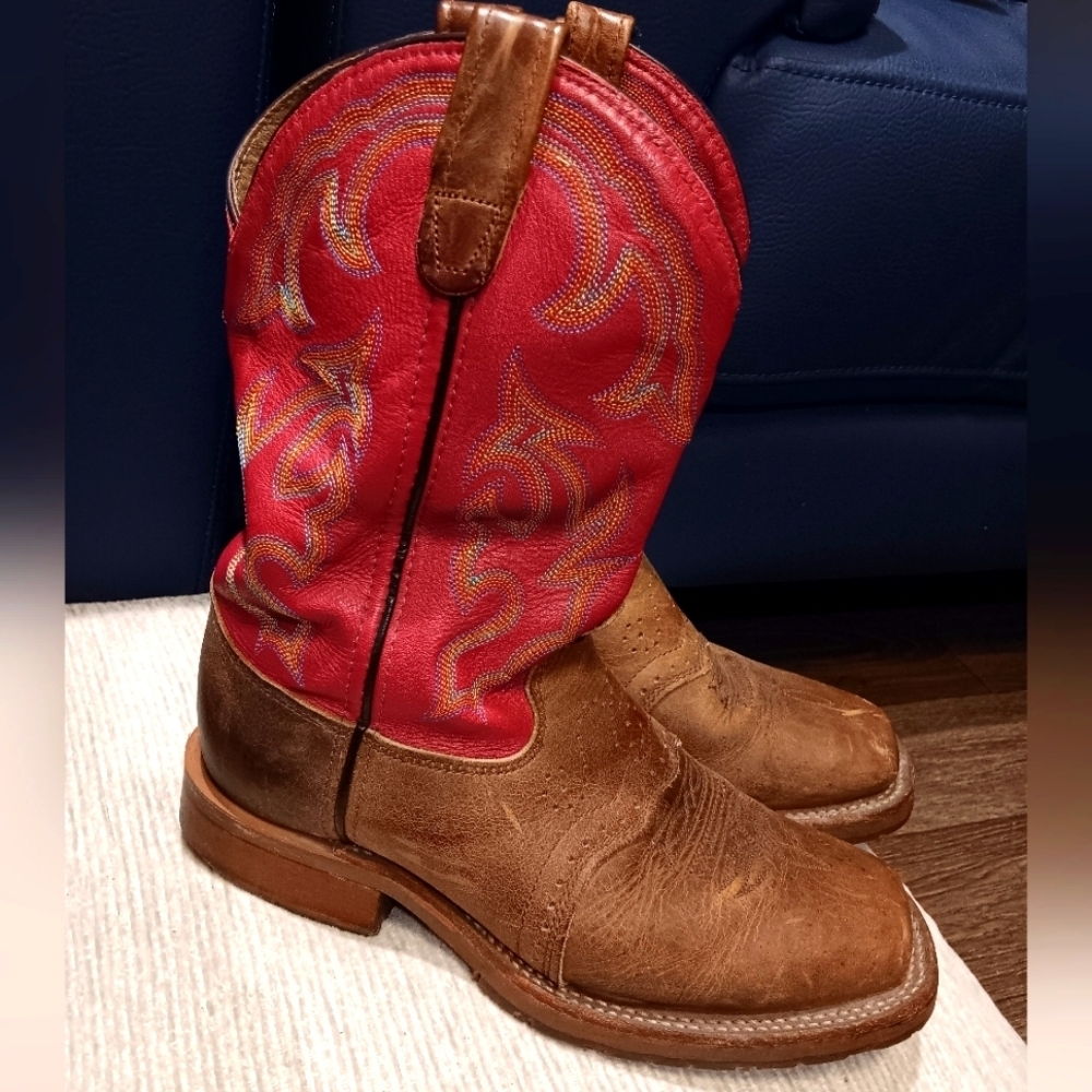 Double-H Boots® Men's 11" Domestic Wide Square Toe ICE Roper Boots Size 8D